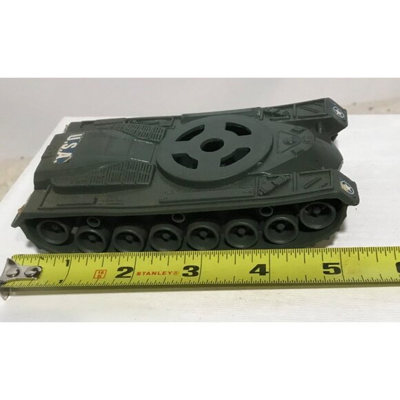 Vintage USA Military Toy Vehicles Set Of 3 Tank Motorcycle & Bus - Picture 6 of 16
